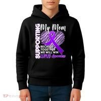 Love Support My Mom Lupus Awareness  Kids Hoodie thumb 4