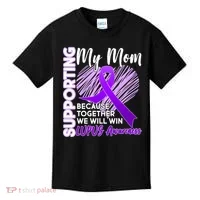 Love Support My Mom Lupus Awareness  Kids T-Shirt thumb 0