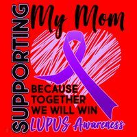 Love Support My Mom Lupus Awareness  Santa Hat thumb 1