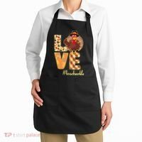 Love Teacher Life Turkey Thanksgiving Apron thumb 2