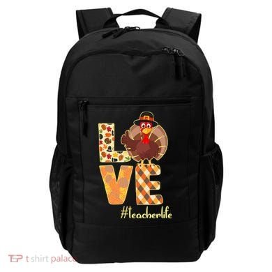 Love Teacher Life Turkey Thanksgiving Backpack