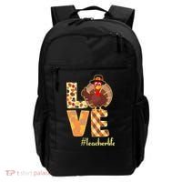 Love Teacher Life Turkey Thanksgiving Backpack thumb 0