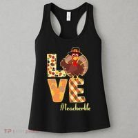 Love Teacher Life Turkey Thanksgiving Women's Tank Top thumb 3
