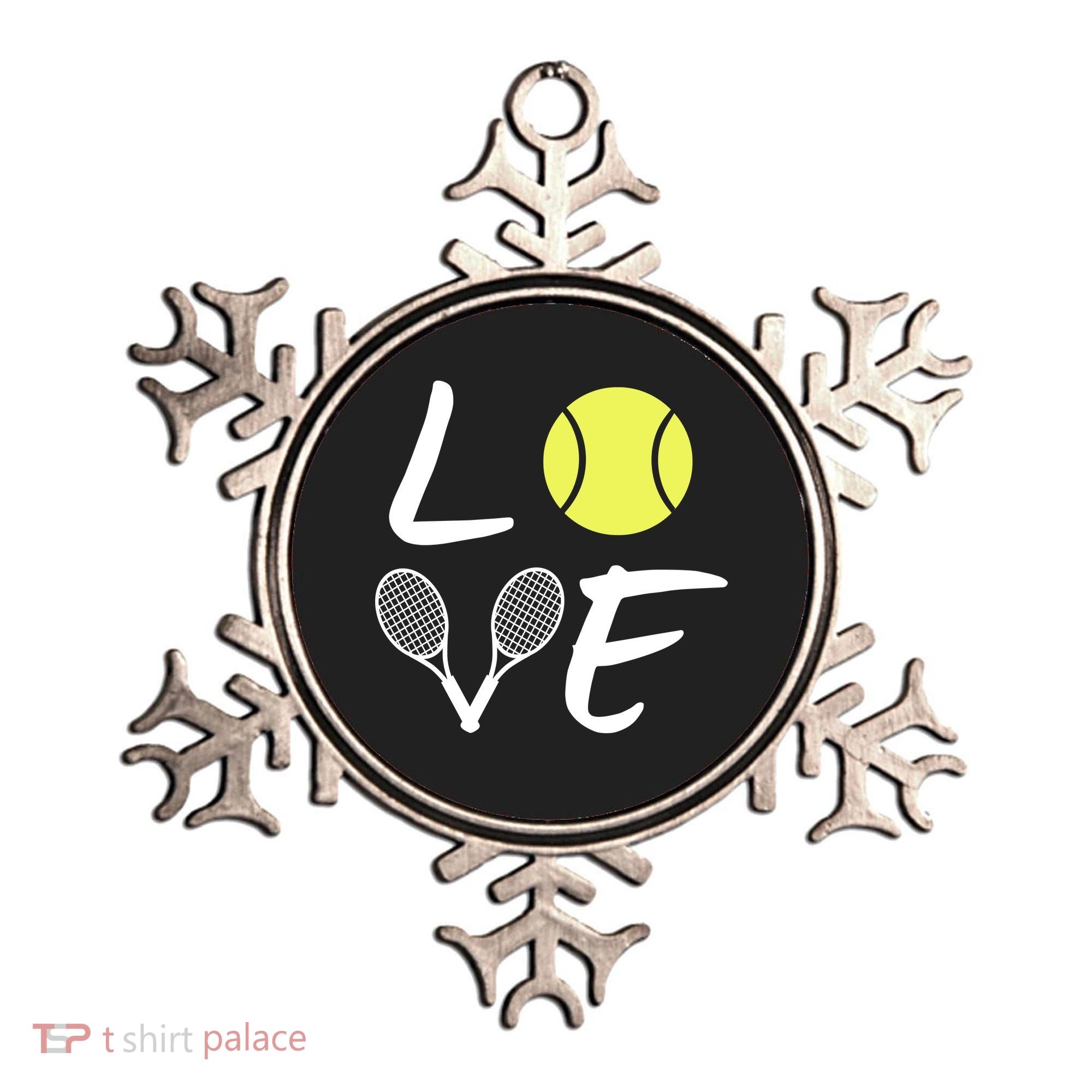 Love Tennis Ornament