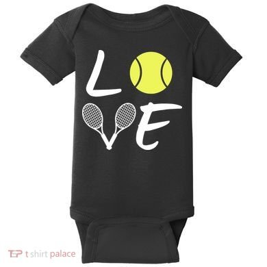 Love Tennis Baby Bodysuit