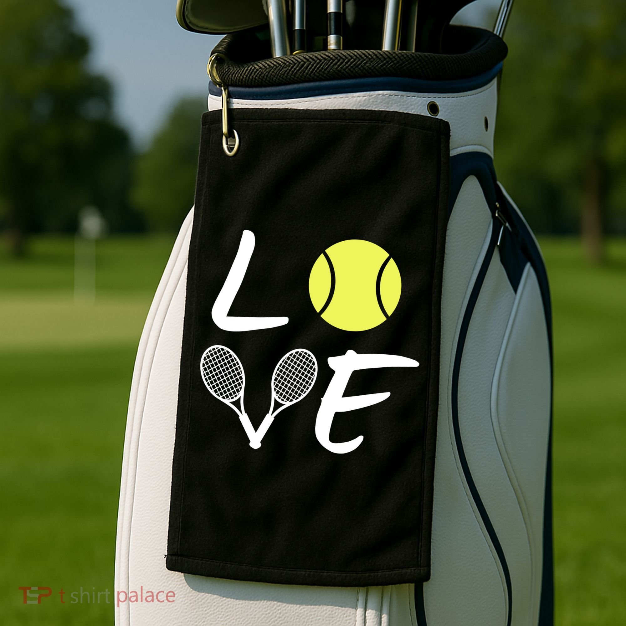 Love Tennis Golf Towel
