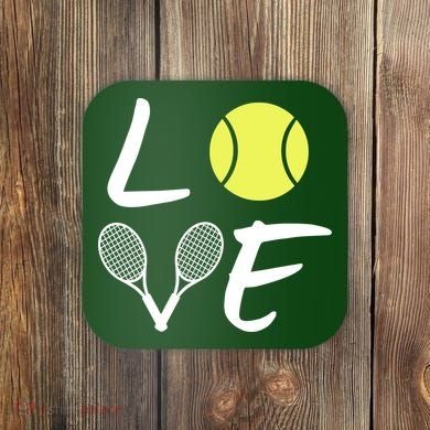 Love Tennis Coaster