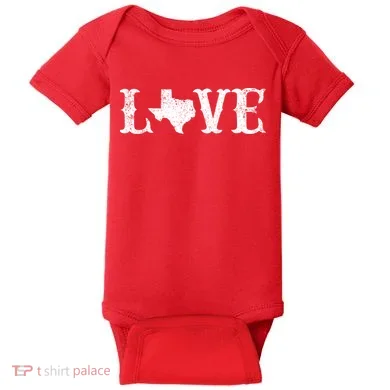 Love Texas Baby Bodysuit