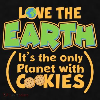 Love the Earth It's the Only Planet with Cookies Ladies PosiCharge Tri-Blend Wicking Tank