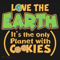 Love the Earth It's the Only Planet with Cookies Women's Hoodie thumb 2