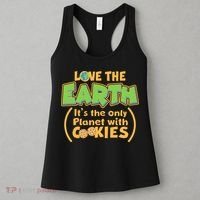 Love the Earth It's the Only Planet with Cookies Women's Tank Top thumb 3