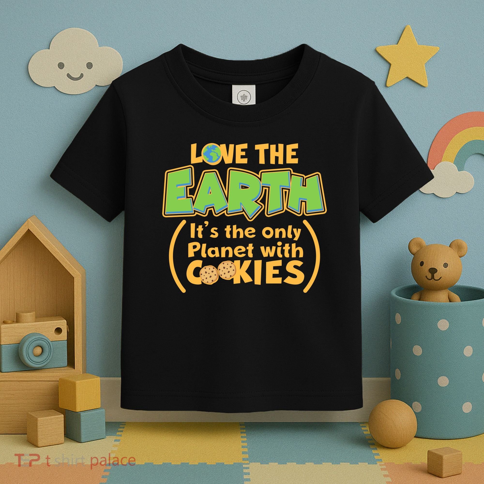 Love the Earth It's the Only Planet with Cookies Toddler T-Shirt