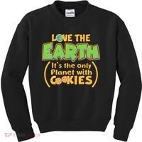 Love the Earth It's the Only Planet with Cookies Kids Sweatshirt thumb 0