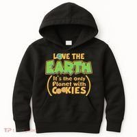 Love the Earth It's the Only Planet with Cookies Kids Hoodie thumb 0