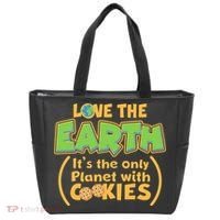 Love the Earth It's the Only Planet with Cookies Tote Bag thumb 0