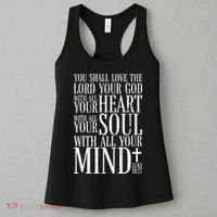 Love The Lord Christian Bible Quote Luke 10:27 Women's Tank Top thumb 3