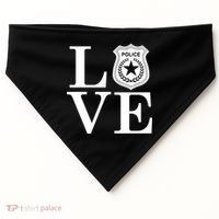Love The Police USA-Made Doggie Bandana thumb 0