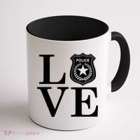 Love The Police Coffee Mug thumb 1