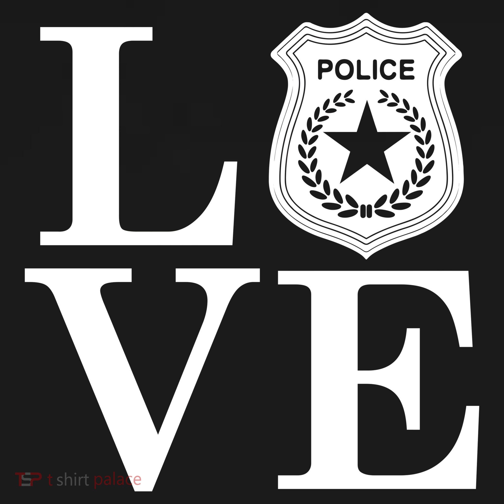 Love The Police Baby Bodysuit