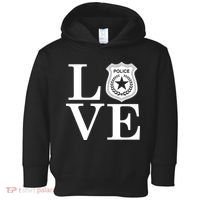 Love The Police Toddler Hoodie thumb 0