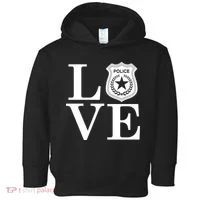 Love The Police Toddler Hoodie thumb 0
