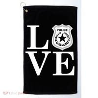 Love The Police Golf Towel thumb 0