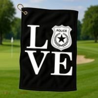 Love The Police Golf Towel thumb 1
