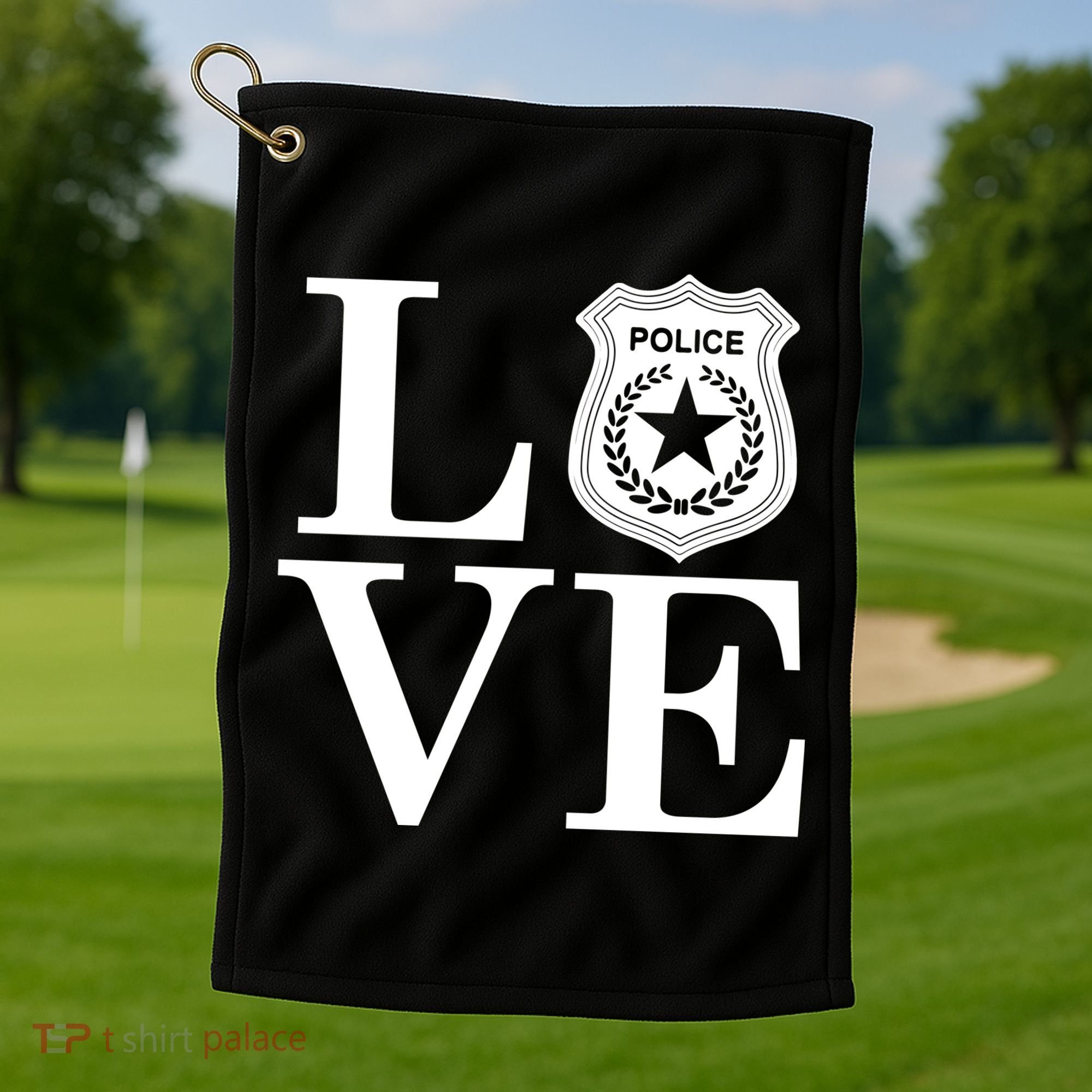 Love The Police Golf Towel