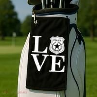 Love The Police Golf Towel thumb 2