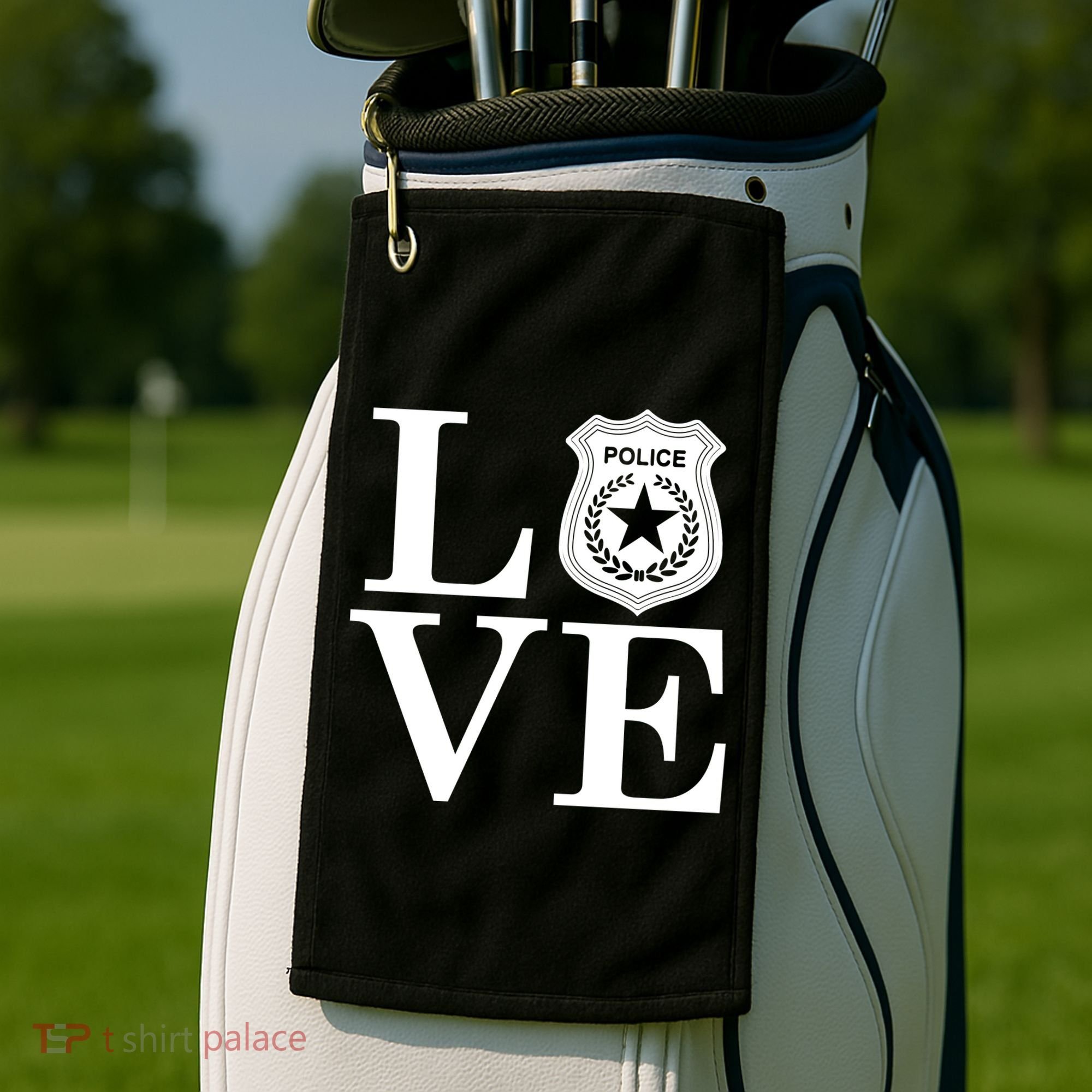 Love The Police Golf Towel