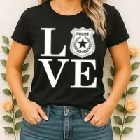 Love The Police Women's T-Shirt thumb 2