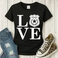 Love The Police Women's T-Shirt thumb 3