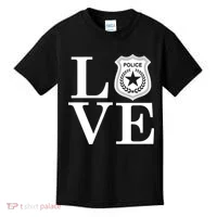 Love The Police Kids T-Shirt thumb 0