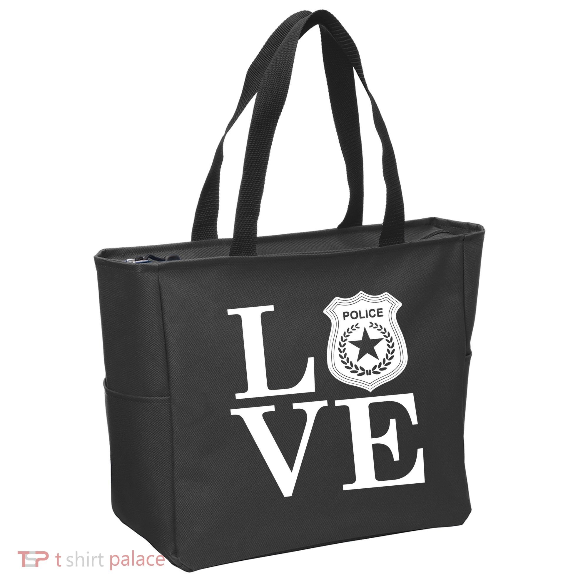 Love The Police Tote Bag