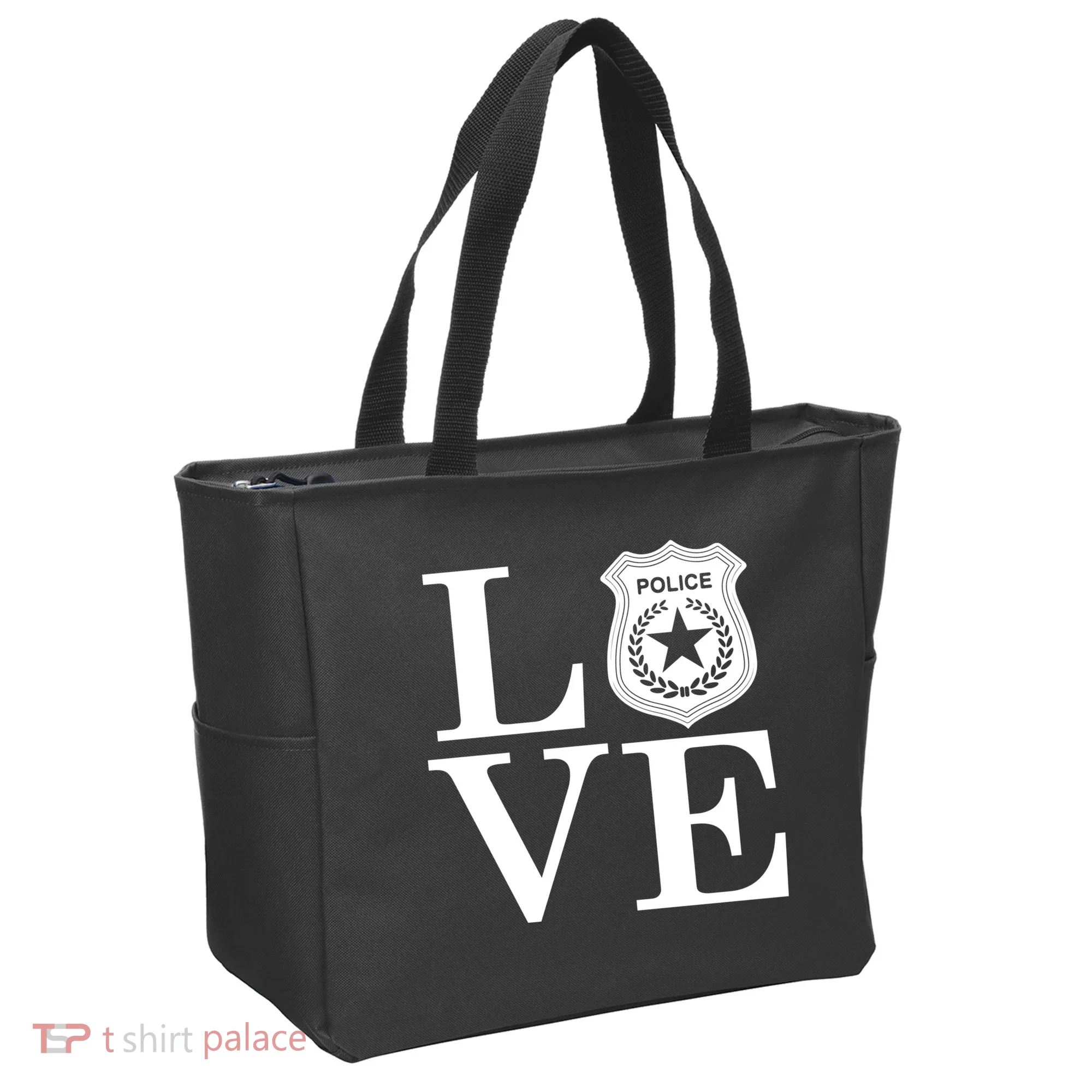 Love The Police Tote Bag