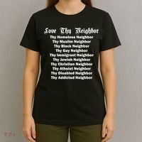 Love Thy Neighbor Equals T-Shirt thumb 4