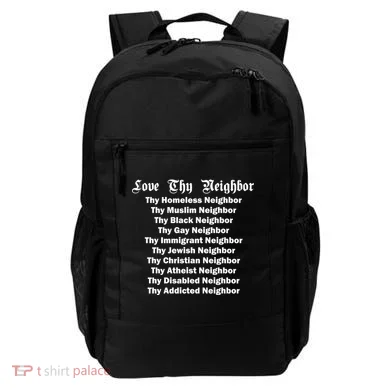 Love Thy Neighbor Equals Backpack