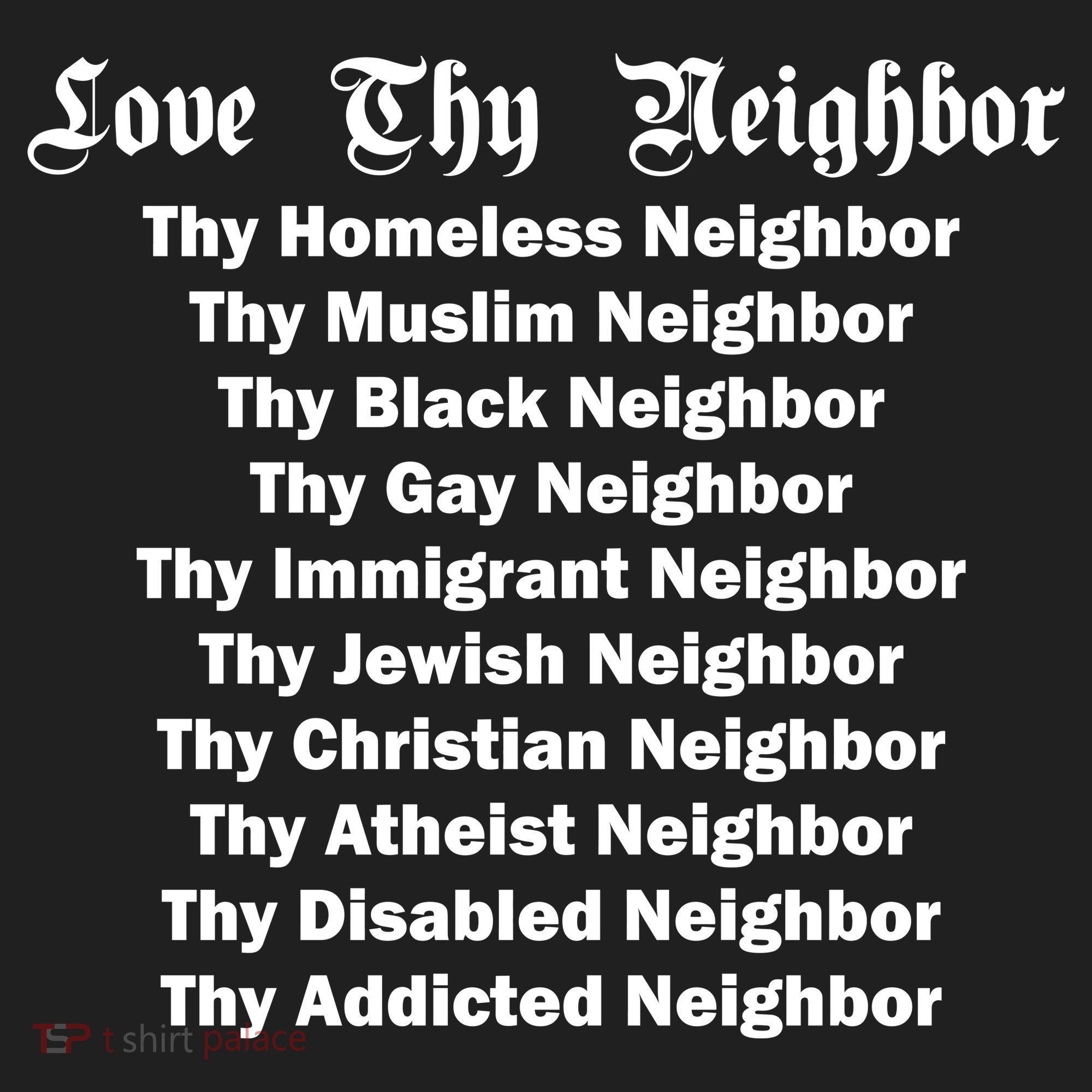 Love Thy Neighbor Equals Beanie