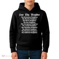 Love Thy Neighbor Equals Kids Hoodie thumb 4