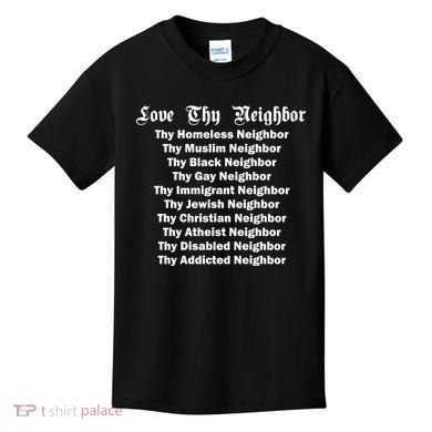 Love Thy Neighbor Equals Kids T-Shirt
