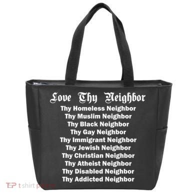 Love Thy Neighbor Equals Tote Bag