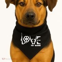 Love To Bang Funny Gun Bullets USA-Made Doggie Bandana thumb 1