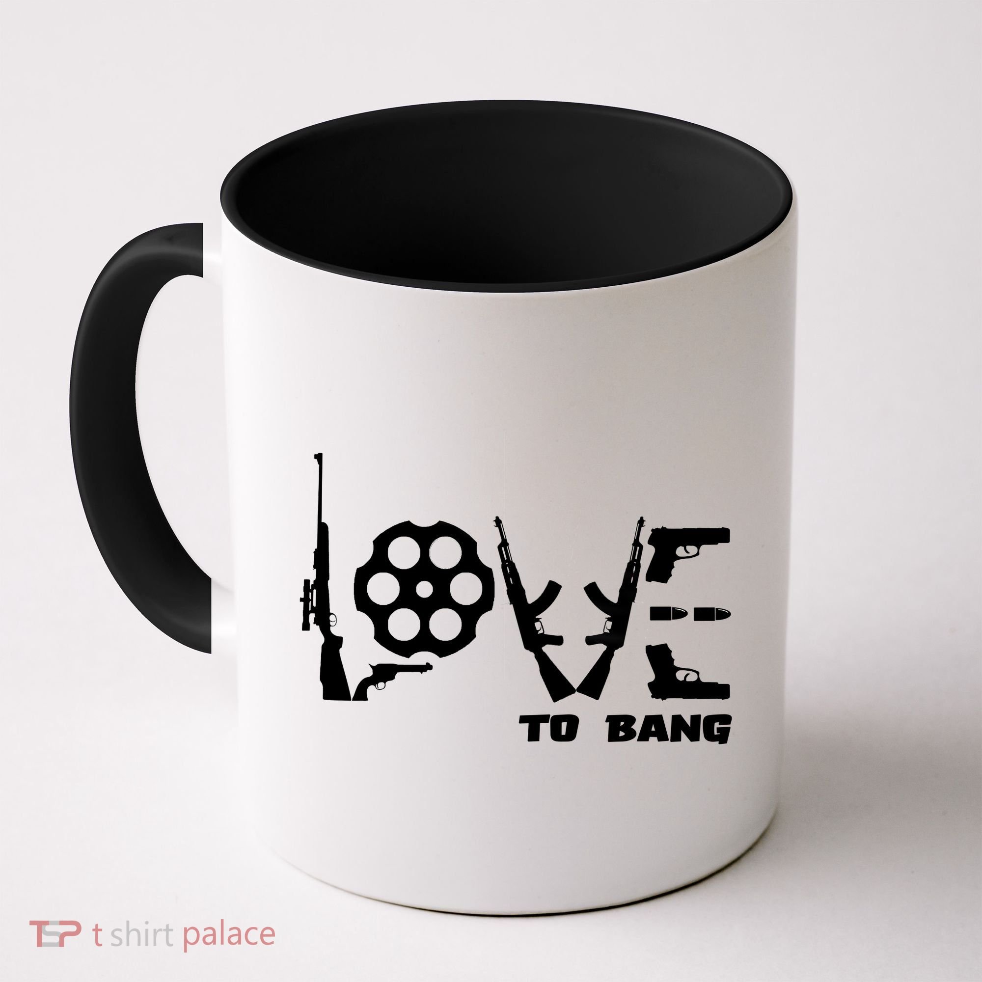 Love To Bang Funny Gun Bullets Coffee Mug