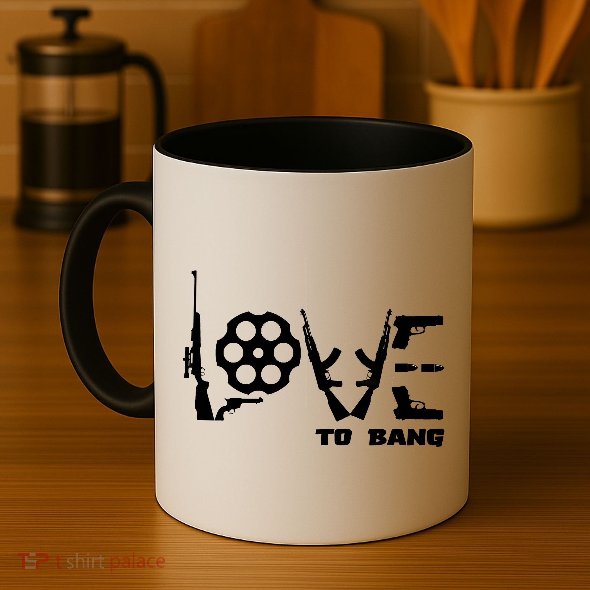 Love To Bang Funny Gun Bullets Coffee Mug