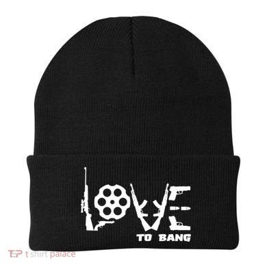 Love To Bang Funny Gun Bullets Beanie