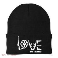 Love To Bang Funny Gun Bullets Beanie thumb 0