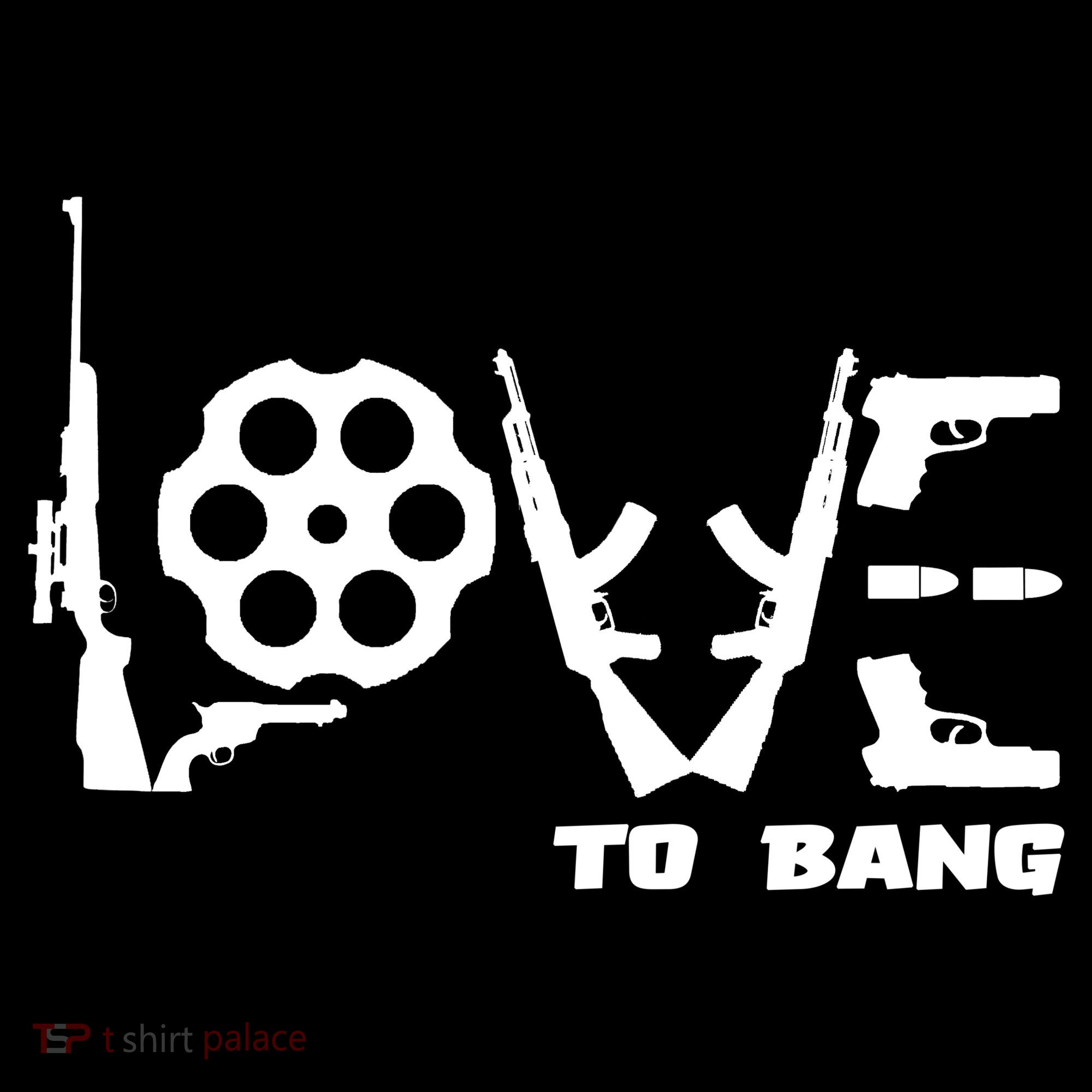 Love To Bang Funny Gun Bullets Coaster