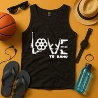 Love To Bang Funny Gun Bullets Tank Top thumb 4