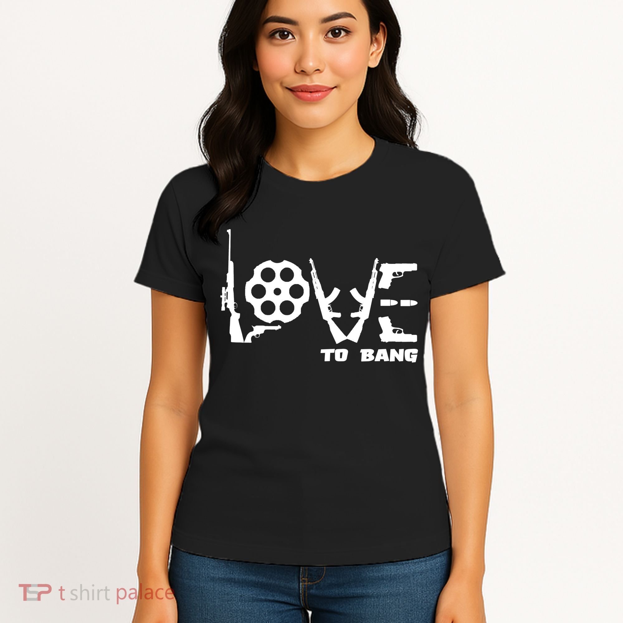 Love To Bang Funny Gun Bullets Women's T-Shirt