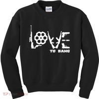 Love To Bang Funny Gun Bullets Kids Sweatshirt thumb 0